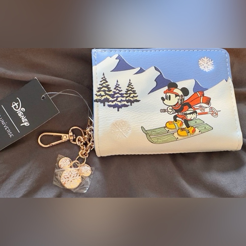 Disney Mickey Mouse Ski Adventure Wallet - Blue, White, Red, and Yellow